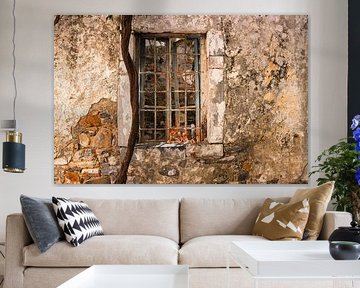 Old wall with window