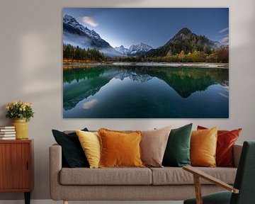 Slovenia, Jezero Jasna, Lake Jasna, Kranjska Gora by Thomas Rieger