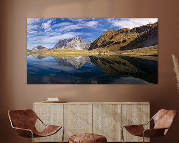 Autumn light over the ice lake by Walter G. Allgöwer