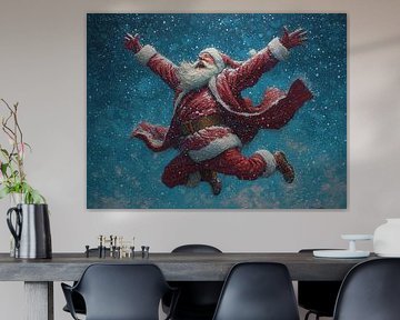 Weihnachtsmann Schnee | Jumping Santa Joy