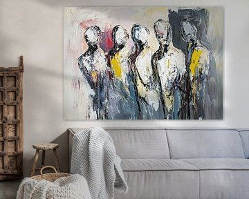 Menschen abstrakt von Kunst Laune