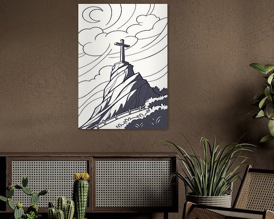 Example of the artwork in a room