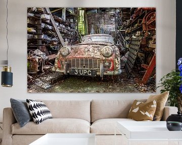 Forgotten Triumph - in a garage somewhere in England. by Gentleman of Decay