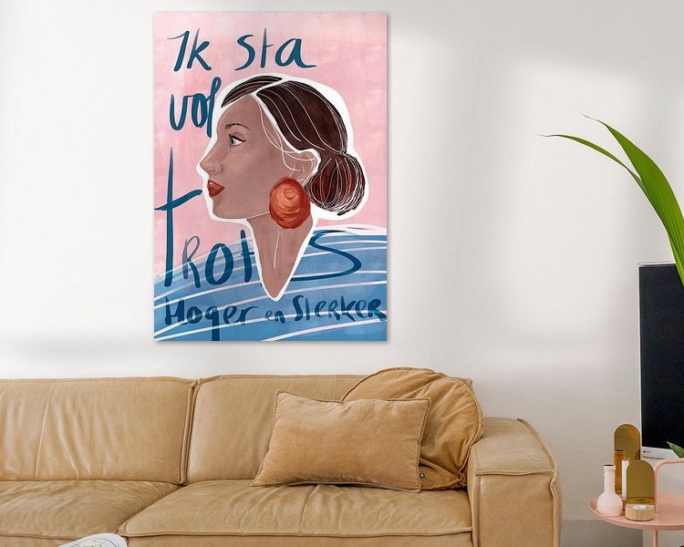 Example of the artwork in a room