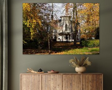 Villa Lievendaal auf der Lepelenburg in Utrecht im Herbst