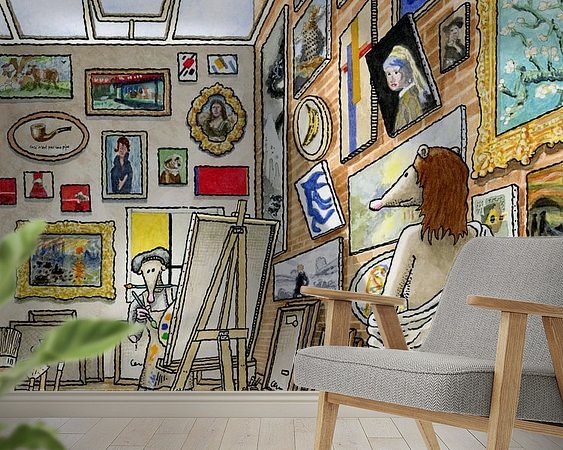 Example of the artwork in a room