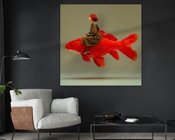 Reiten auf meinem Goldfisch von Harry Hadders Design