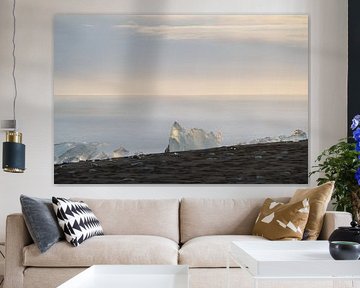 Des diamants sur la plage noire d'Islande