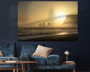 Islande, coucher de soleil