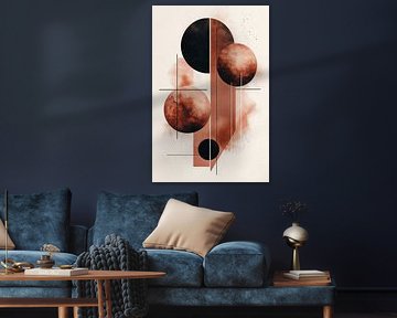 Retrometric - Geometric Mocha Moon