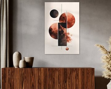 Retrometric - Geometric Mocha Moon V