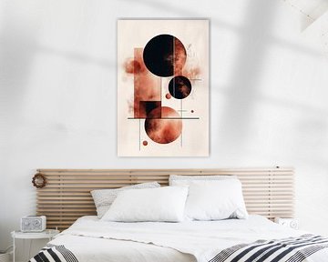 Retrometric - Geometric Mocha Moon III