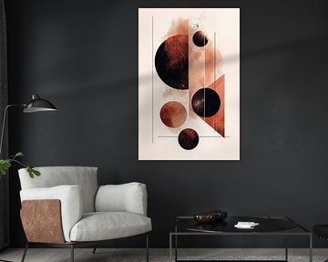 Retrometric - Geometric Mocha Moon II