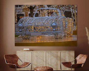 Kerst roadster gemaakt van draad en licht van Photoart-Naegele