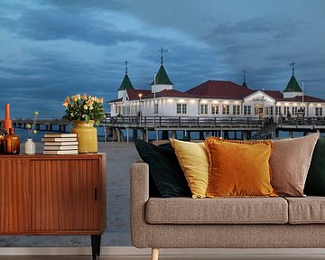 Island of Usedom - Ahlbeck pier in the evening by t.ART