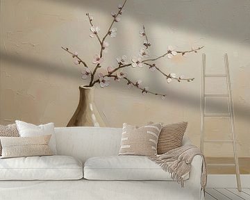 Rest and bloom Japandi still life