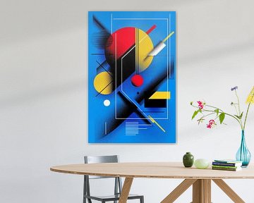 Retrometric - Prismatic Blues IV sur Philippe HUGONNARD