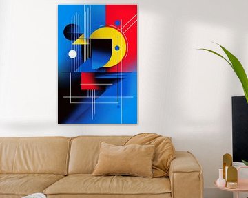 Retrometric - Prismatic Blues III by Philippe HUGONNARD