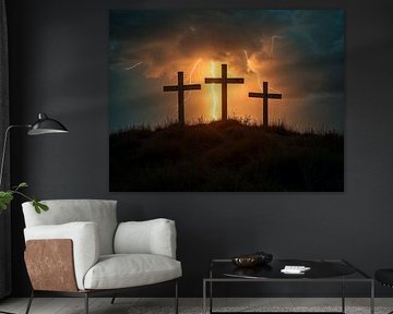 Vendredi saint, les croix du Golgotha