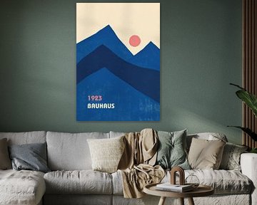 Bauhaus Berge Minimalistisches Design 1923 von Niklas Maximilian