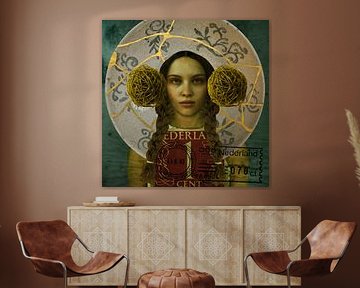 Pop-Art Beauty Holland Gold Stamp by Yvonne Zeldenthuis