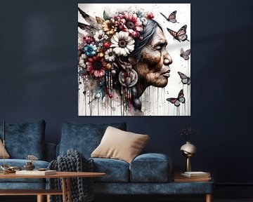 Matriarch with Wildflowers