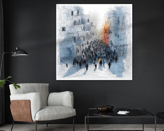 Example of the artwork in a room