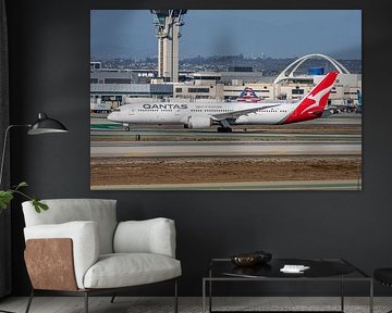 Qantas Boeing 787-9 Dreamliner passagiersvliegtuig. van Jaap van den Berg