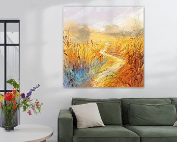 Golden Whisper Path by Nomo.Art