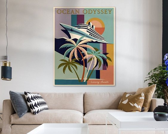Example of the artwork in a room