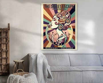 Retro-Eleganz: Das Sweet Escape-Gemälde