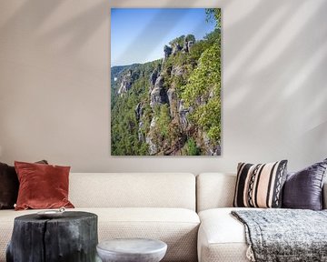 Sächsische Schweiz - Bastei-Felsen an der Elbe