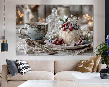 Nature morte romantique - Dessert et café sur Joriali photographie et peintures