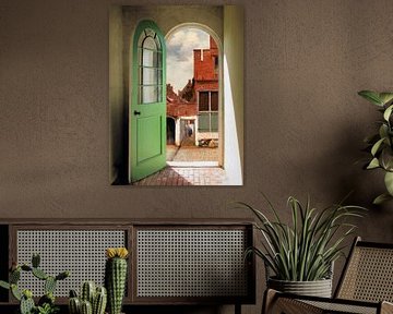 Doorway to Delft sur Marja van den Hurk