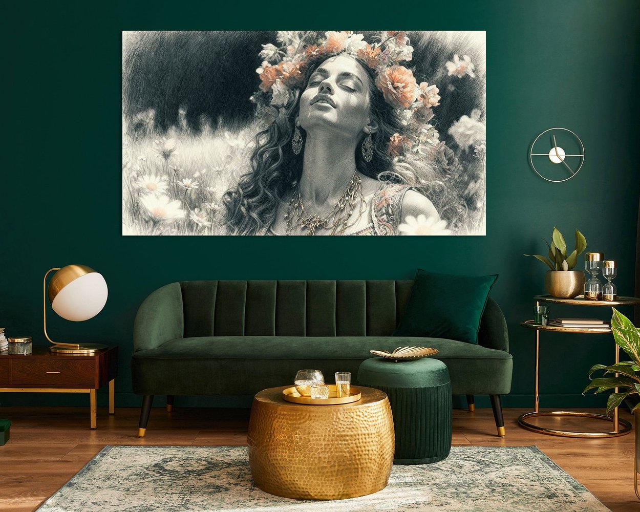 Example of the artwork in a room