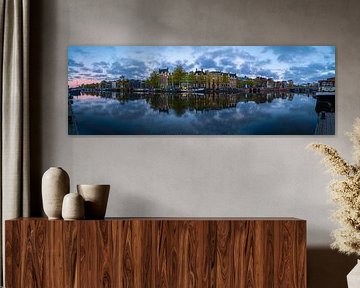 Blick auf den Fluss Amstel (Westseite) in Amsterdam, 2021 - 6 von Amsterdam.Photos