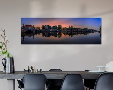 View of the Amstel River (east side) and the Walter Süskind Bridge in Am by Amsterdam.Photos