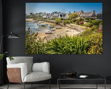 Idyllic harbour bay on the Ile de Batz, Brittany