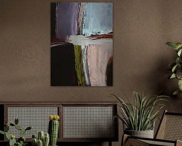 Echoes of Horizons - Peinture abstraite en techniques mixtes sur Marina Kozyr