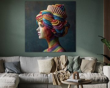 Portrait d'une femme pâtissière sur TheXclusive Art