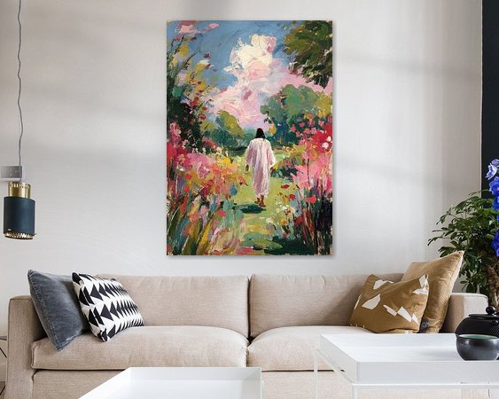 Example of the artwork in a room