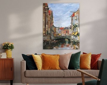 La Place Ary Scheffer, Dordrecht, Eugène Boudin