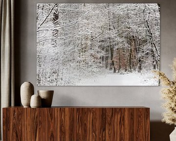 Winter im Zeister Wald, Utrecht Ridge! von Peter Haastrecht, van