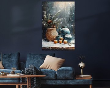 Sneeuw op Sinaasappels van Kunst Kriebels