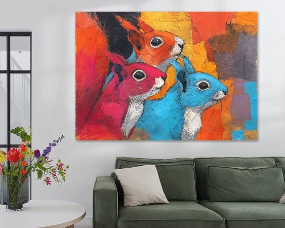 Example of the artwork in a room