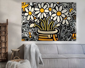 Vase à fleurs | Fleurs blanches sur La collection ARTEO