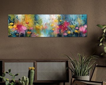 Fleurs colorées | Fleurs abstraites aux couleurs vives sur Studio des Fleurs