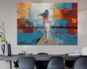 Woman in blue | Quiet woman in colours by Zen and More