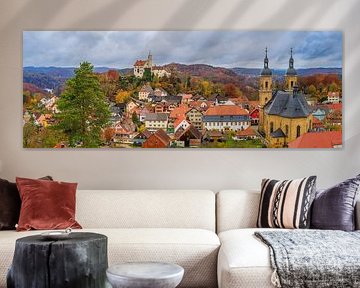 Panorama de Gößweinstein en automne sur Henk Meijer Photography