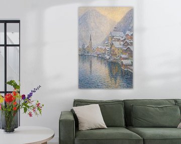 Winter in Hallstatt - Monet-inspirierter Alpensee